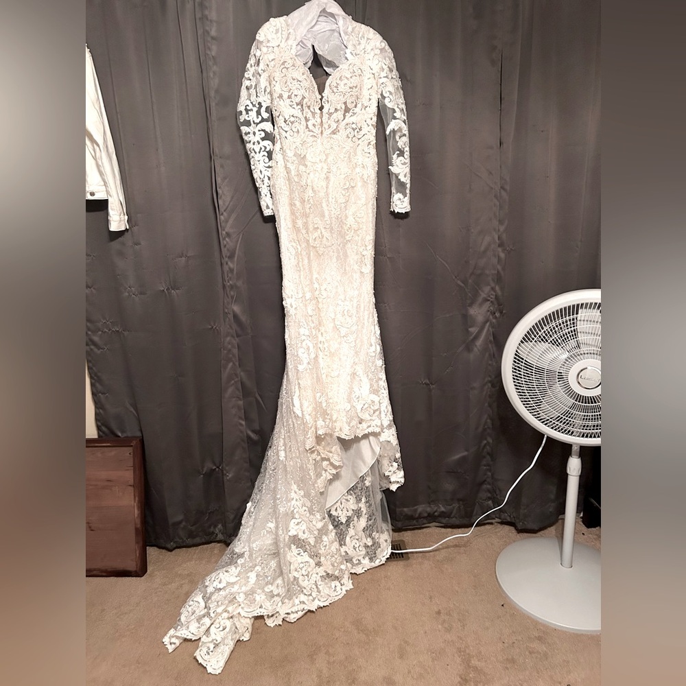 Maggie Sottero designer dress and wedges